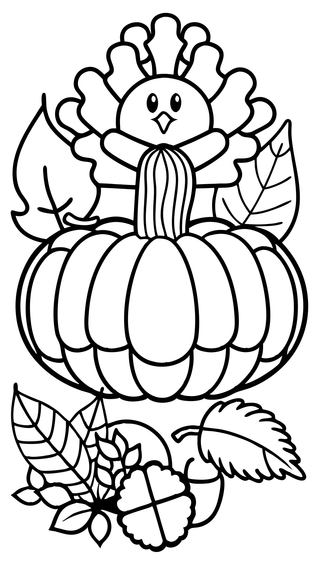 coloriages imprimables de Thanksgiving